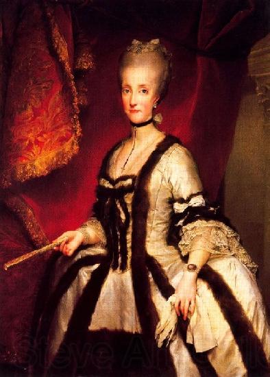 Anton Raphael Mengs Portrait of Maria Carolina of Austria Spain oil painting art